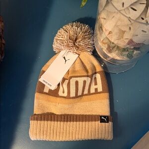 Puma Tan and Cream Beanie